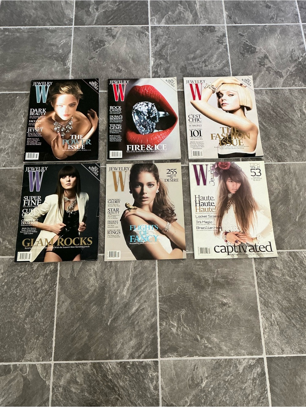 W Magazine - Jewelry- 2005-2006
Set of 6 Collectors Magazines